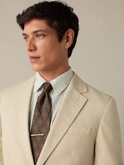 Neutral Slim Fit TENCEL™ Suit Jacket - Image 4 of 4