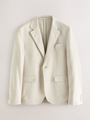 Neutral Slim Fit TENCEL™ Suit Jacket - Image 5 of 9