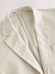 Neutral Slim Fit TENCEL™ Suit Jacket - Image 7 of 9