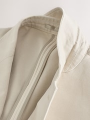 Neutral Slim Fit TENCEL™ Suit Jacket - Image 8 of 9