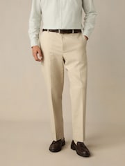 Neutral Slim Fit TENCEL™ Suit Trousers - Image 1 of 5