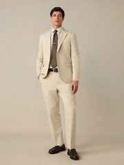 Neutral Slim Fit TENCEL™ Suit Trousers - Image 2 of 5