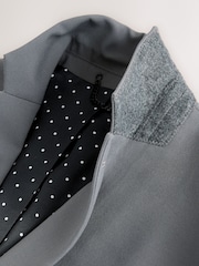 Grey Slim Fit Motionflex Stretch Suit Jacket - Image 7 of 9