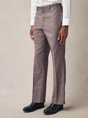 Rose - Pantalon de costume texturé coupe classique - Image 1 de 10