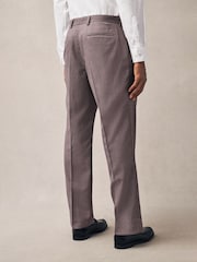 Rose - Pantalon de costume texturé coupe classique - Image 3 de 10