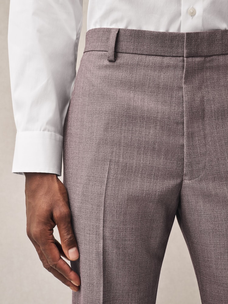 Roze - Regular Fit Textured Suit Trousers - Image 4 of 10