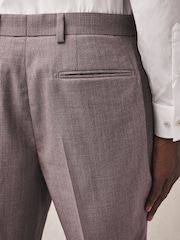 Rose - Pantalon de costume texturé coupe classique - Image 5 de 10