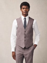 Rose - Gilet de costume texturé - Image 1 of 4