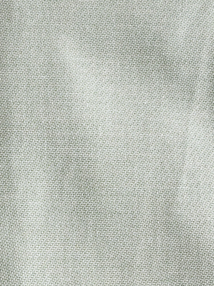 Green Linen Blend Texture Suit Trousers - Image 7 of 10