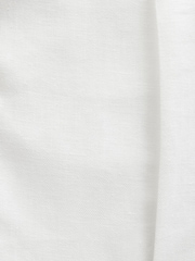 White Slim Fit Linen Blend Suit Trousers - Image 7 of 9