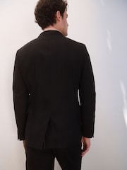 Black Slim Fit TENCEL™ Suit Jacket - Image 3 of 10