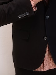 Black Slim Fit TENCEL™ Suit Jacket - Image 5 of 10