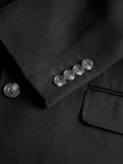 Black Slim Fit TENCEL™ Suit Jacket - Image 8 of 10