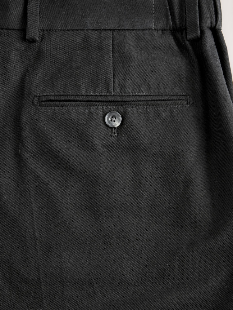 Black Slim Fit TENCEL™ Suit Trousers - Image 10 of 10