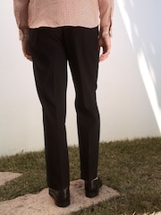 Black Slim Fit TENCEL™ Suit Trousers - Image 3 of 10