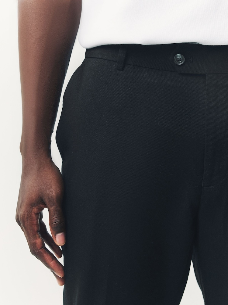 Black Slim Fit Soft Touch Suit Trousers - Image 5 of 5