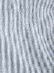 Bleu - Veste de costume slim en seersucker rayée - Image 8 de 8