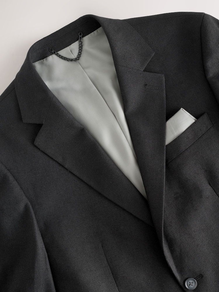 Noir - Slim Fit Linen-Blend Suit Jacket - Image 11 of 13