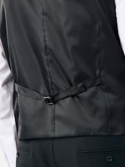 Черный - Linen Suit Waistcoat - Image 4 of 5