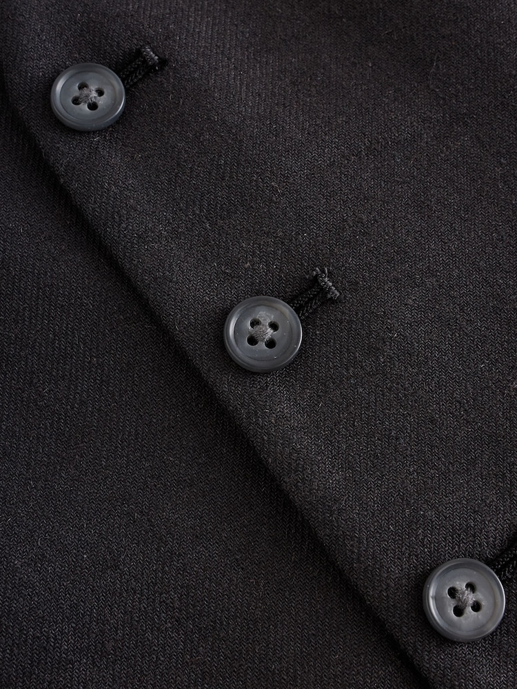 Noir - Gilet de costume en lin - Image 7 of 10