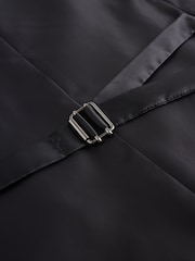 Black Linen Suit Waistcoat - Image 8 of 10