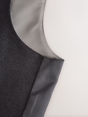 Black Linen Suit Waistcoat - Image 9 of 10