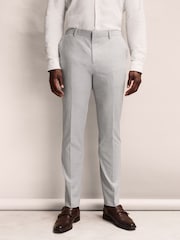 Gris - Slim Muscle Fit Motionflex Stretch Suit Trousers - Imagen 1 de 11