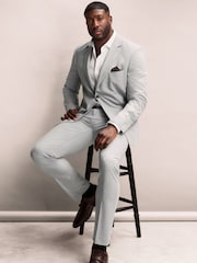 Gris - Slim Muscle Fit Motionflex Stretch Suit Trousers - Imagen 2 de 11