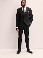 Negro - Slim Muscle Fit Motionflex Stretch Suit Trousers - Imagen 2 de 10