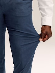 Azul - Slim Muscle Fit Motionflex Stretch Suit Trousers - Imagen 6 de 11