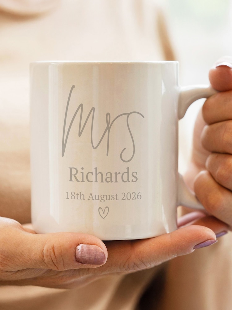 Personalised Mrs Mug by PMC - Image 1 of 3