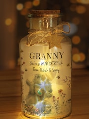 Personalised Me to You Floral LED Light Up Glass Jar by PMC - Image 2 of 3