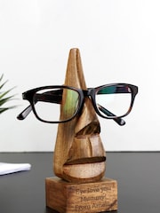 Personalised Wooden Nose Shaped Glasses Holder by PMC - Image 1 of 3