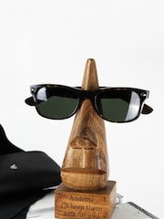 Personalised Wooden Nose Shaped Glasses Holder by PMC - Image 3 of 3