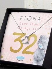 PMC Silver Personalised Me To You Birthday Heart Necklace and Box - Image 2 of 4