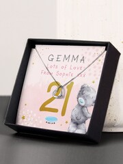 PMC Silver Personalised Me To You Birthday Heart Necklace and Box - Image 3 of 4