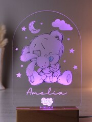 Personalised Tiny Tatty Teddy LED Light by PMC - Image 2 of 3