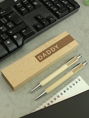 Personalised Wooden Pen & Pencil Box Set by PMC - Image 3 of 3