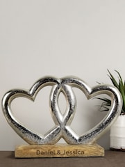 Personalised Double Heart Ornament by PMC - Image 3 of 3