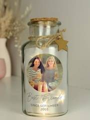Personalised Photo Upload LED Light Up Glass Jar by PMC - Image 1 of 3