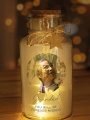 Personalised Photo Upload LED Light Up Glass Jar by PMC - Image 2 of 3