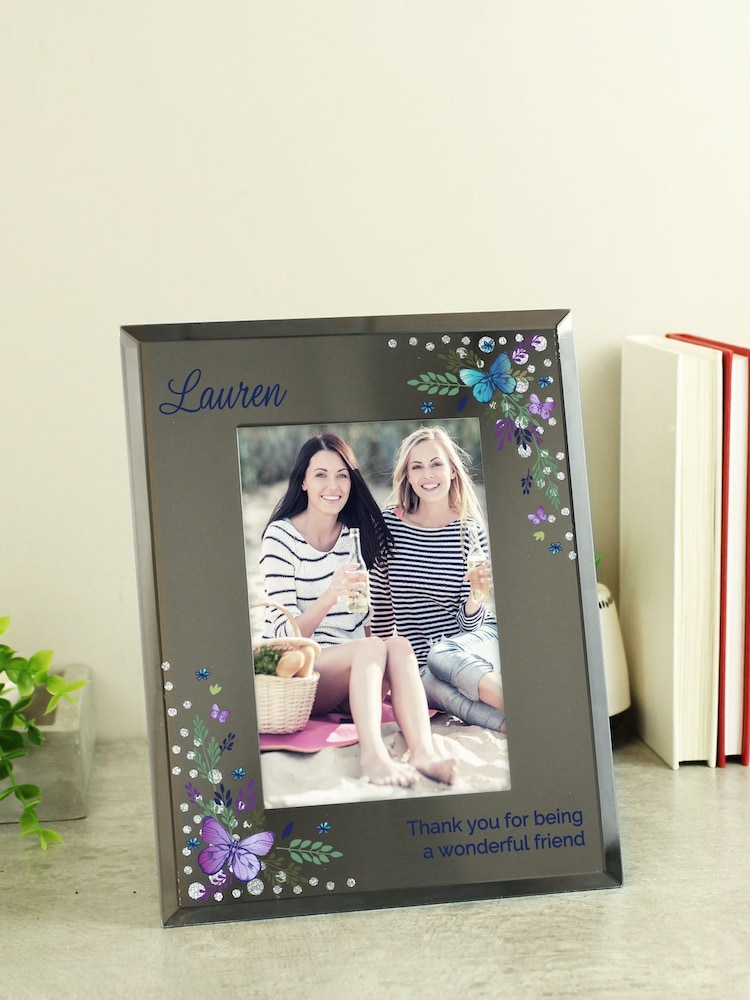 Personalised Butterfly 6 x 4 Glass Photo Frame by PMC - Image 2 of 3