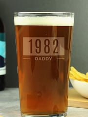Personalised Birth Year Pint Glass by PMC - Image 1 of 3