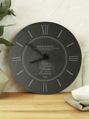 Personalised Special Moments Slate Clock by PMC - Image 1 of 3