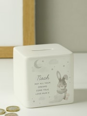 PMC Personalised Bunny Ceramic Square Money White Box - Image 3 of 3
