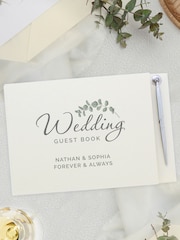 Personalised Wedding Guest Book and Pen by PMC - Image 1 of 3