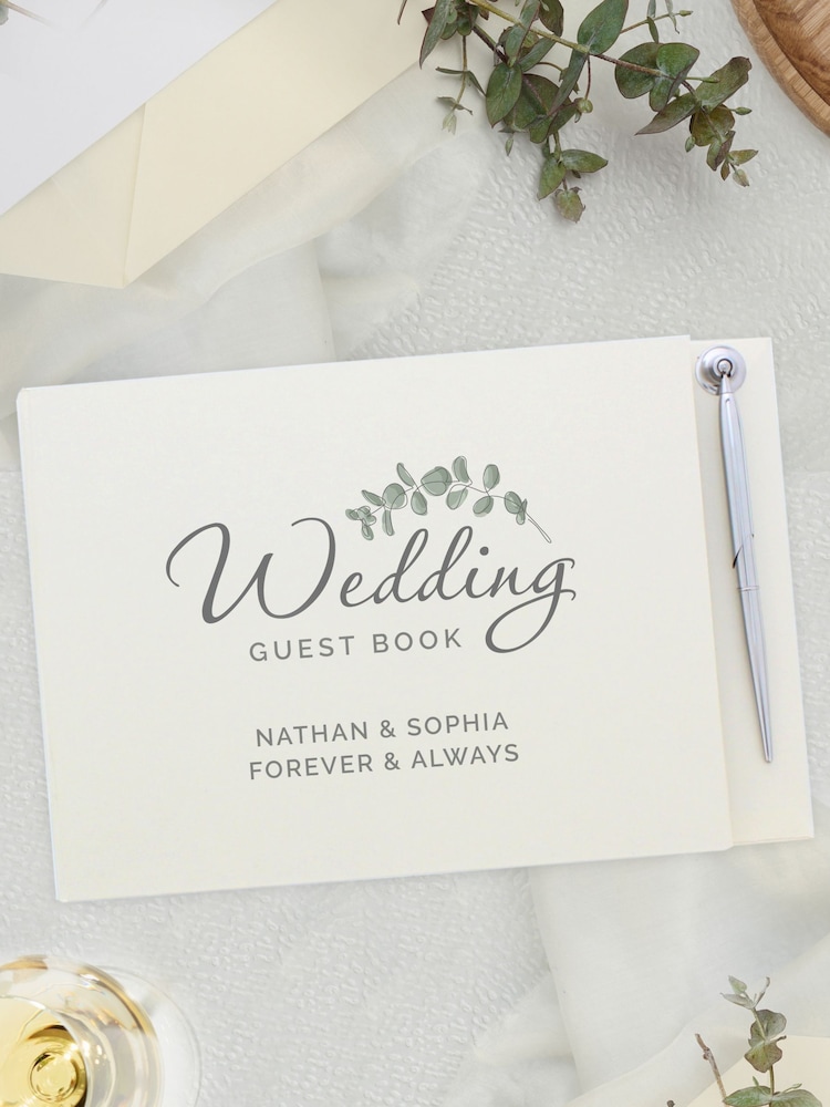 Personalised Wedding Guest Book and Pen by PMC - Image 1 of 3