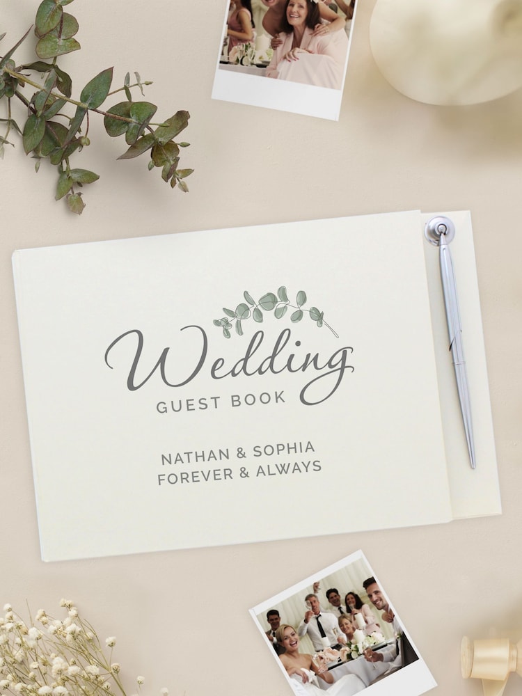 Personalised Wedding Guest Book and Pen by PMC - Image 2 of 3