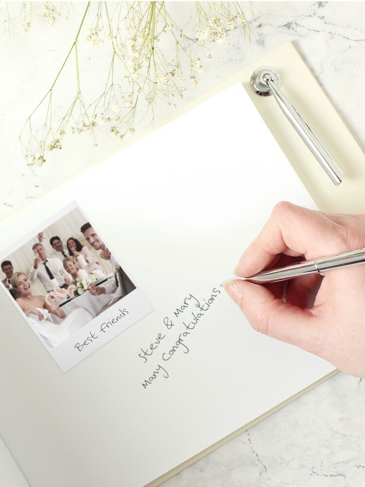 Personalised Wedding Guest Book and Pen by PMC - Image 3 of 3 Personalised Wedding Guest Book and Pen by PMC - Image 3 of 3