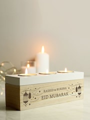 Personalised Eid Triple Tea Light Holder & Storage Box by PMC - Image 2 of 3